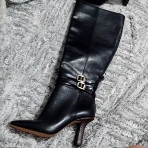 Women's mid-length boots chunky heel